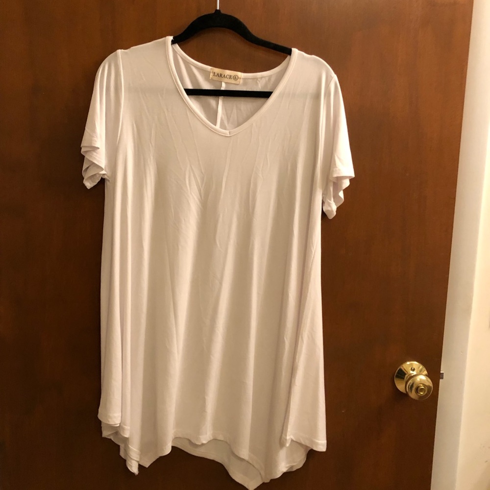 Larace white top